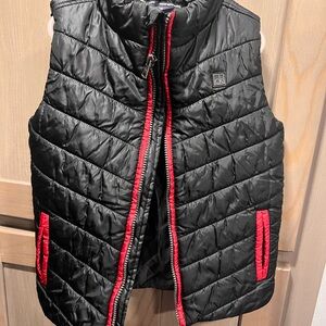 Calvin Klein Black Vest with Red Trim Size 6